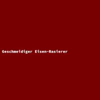 Geschmeidiger Eisen-Rasierer