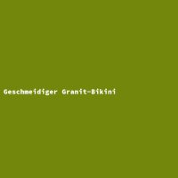 Geschmeidiger Granit-Bikini