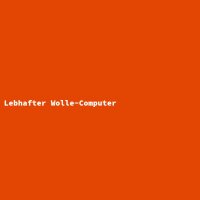 Lebhafter Wolle-Computer