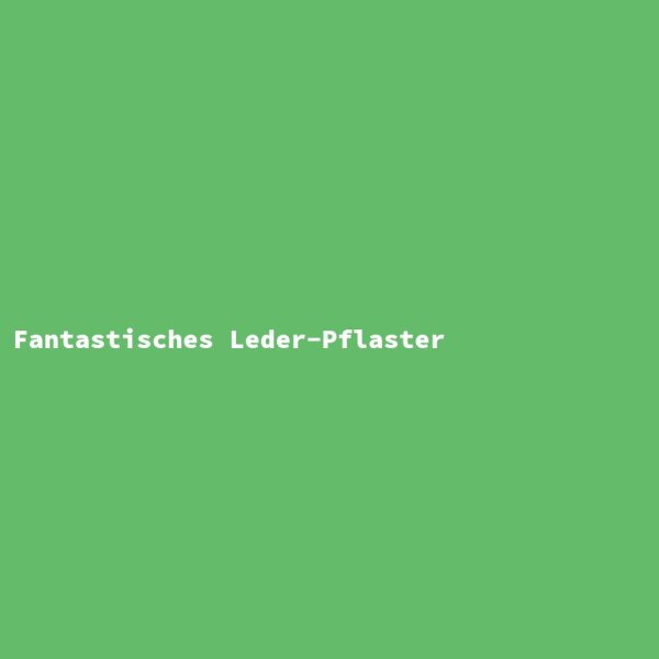 Fantastisches Leder-Pflaster