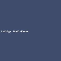 Luftige Stahl-Kanne