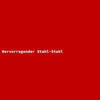 Hervorragender Stahl-Stuhl