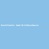 Exorbitanter Samt-Briefbeschwerer