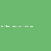 Luftiger Leder-Luftreiniger
